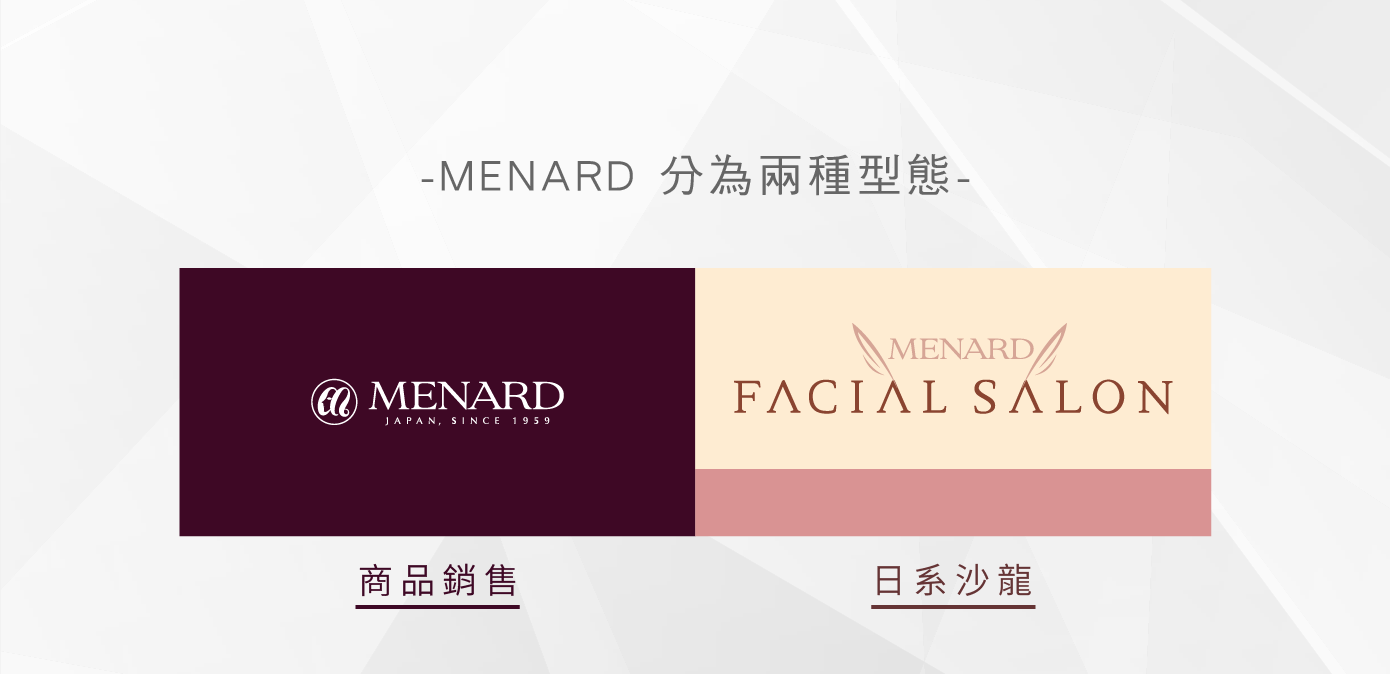 MENARD銷售型態-商品銷售/日系沙龍
